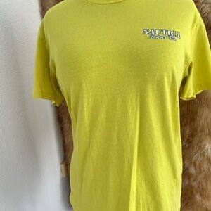 Nautica Men's Bright Yellow Short Sleeve Tee Mens L